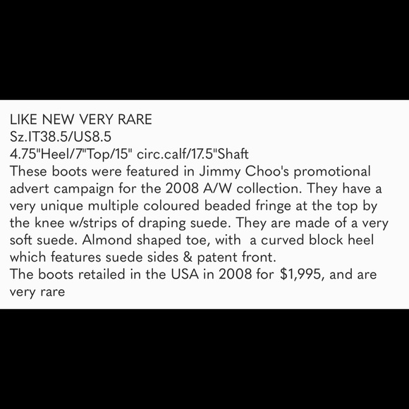 🔥 PRICE DROP JIMMY CHOO "BILL" FRINGE BOOTS - Picture 14 of 15